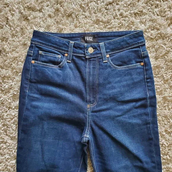 PAIGE | Raw Hem Margot Skinny High Waisted Jeans (Size 27) - Picture 3 of 8
